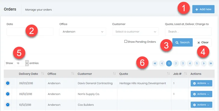 Common Grid Functionality