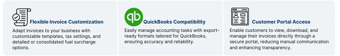 Invoicing features