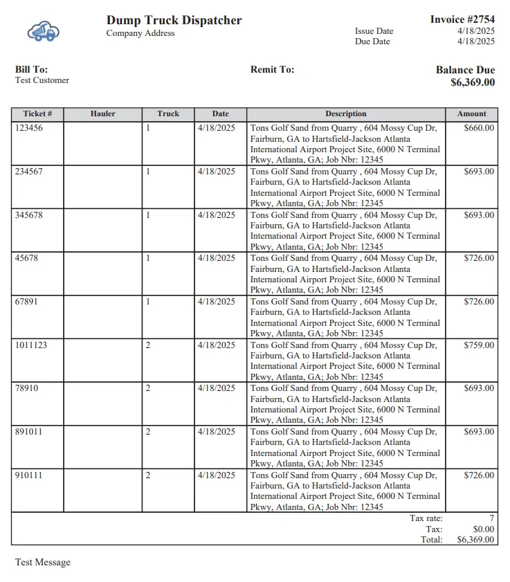 Invoice template 1