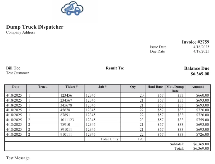 Invoice template 6