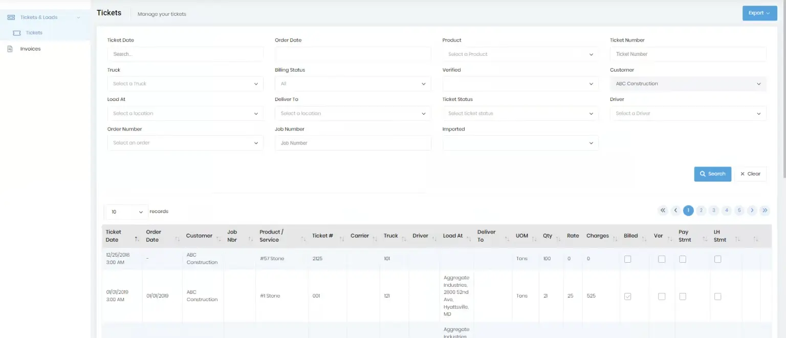 Customer-portal-tickets
