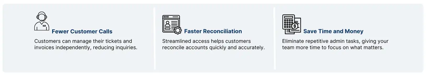 customer portal footer