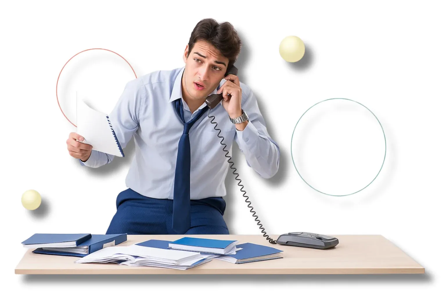 man-busy-using-telephone